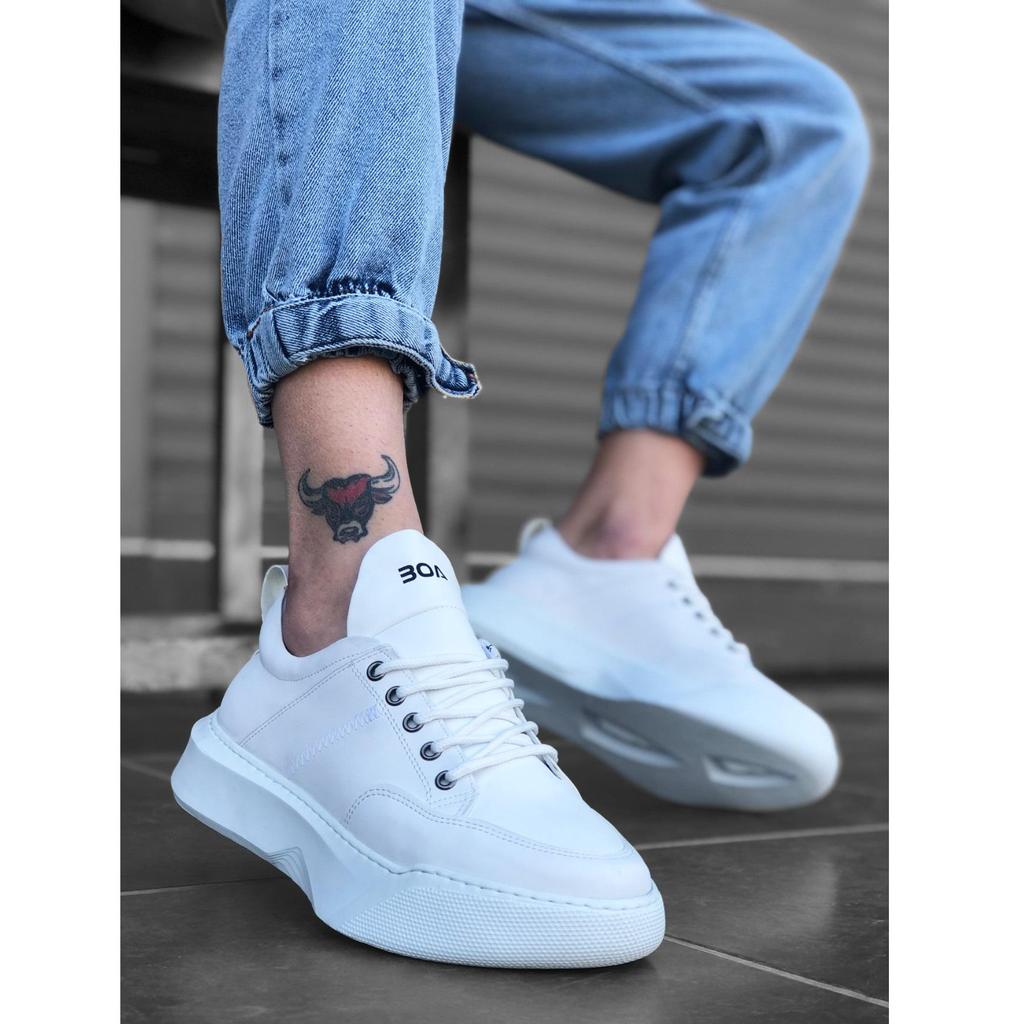 Acquista Scarpa uomo sneakers bassa con suola alta. AR52BIANCO/GRIGIO di  MILANO51 | Milano 51