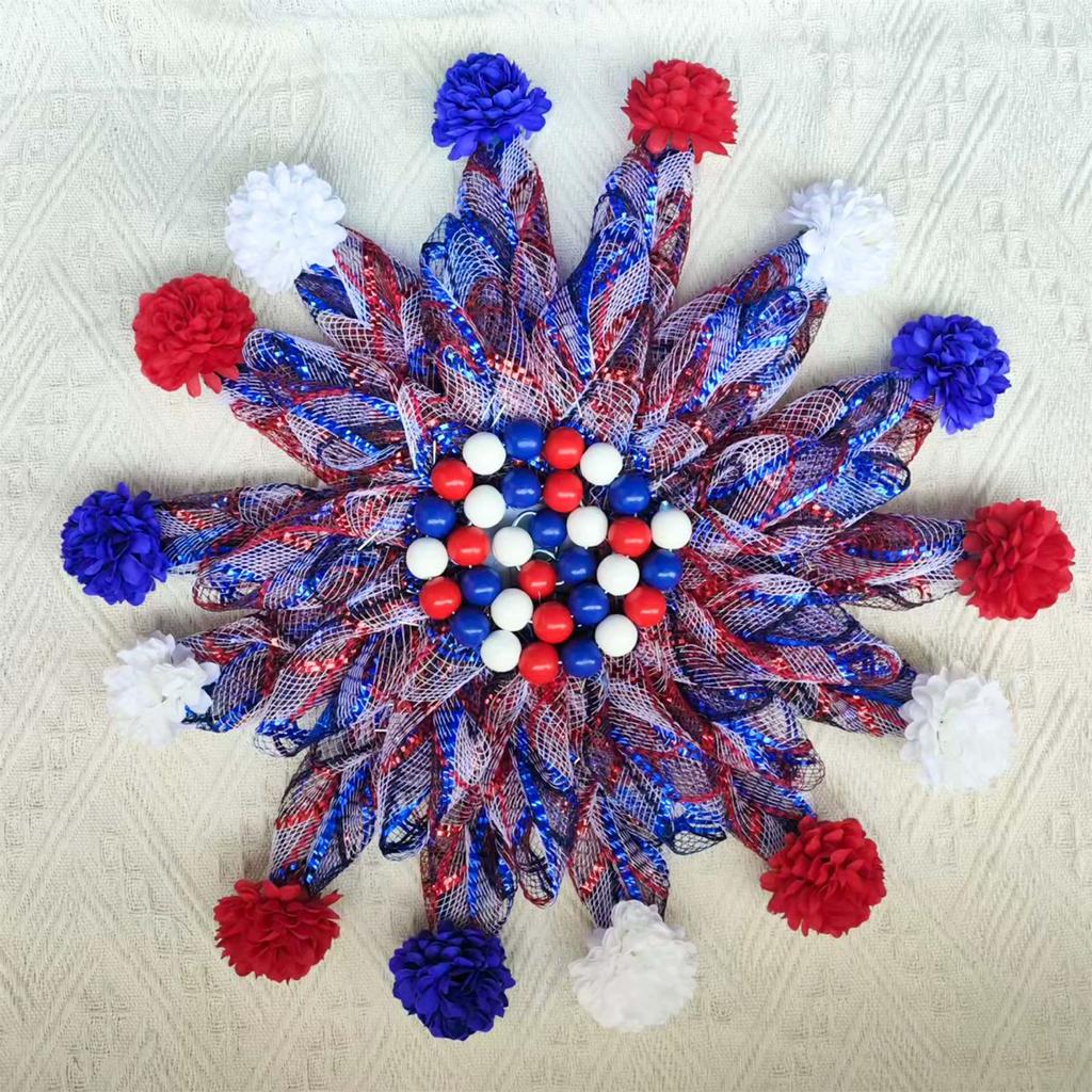 Wreaths Independence Day Wreaths Decorations Faux Plant Wreaths Home Front Door Decorations