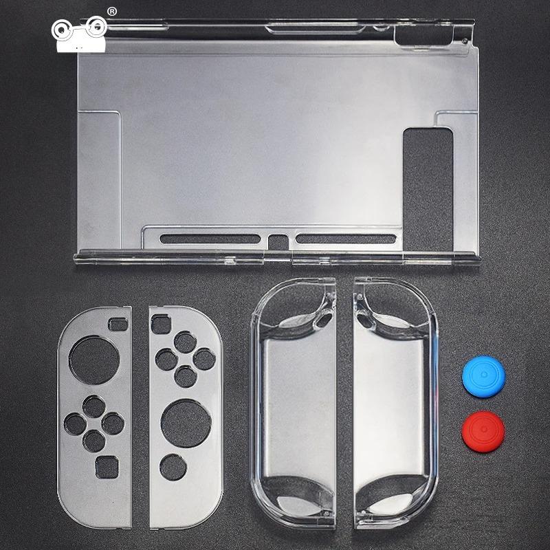 Transparent Protective Case with Scratch Protection for Handheld Game Console Clear Hard Cover for Switch