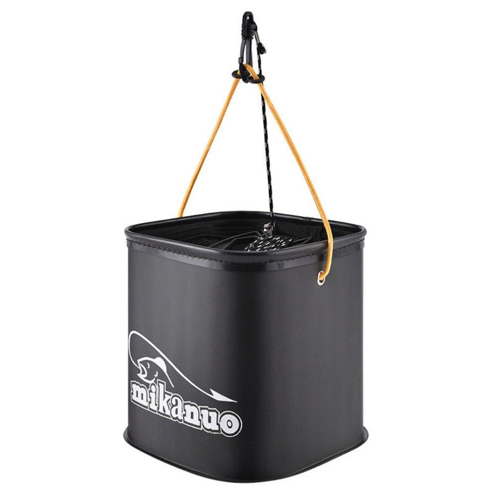 Foldable Fishing Bucket EVA Thick Fishing Bait Bucket Portable Live Fish Bucket  Bait Container