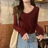 Temperament Skinny Neck Sweater Basic Bottom Top Women's Autumn and Winter Casual Simple Versatile Inner Knitted Long Sleeves