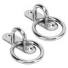 2pcs Stainless Steel Pad Eye Plate High Strength Highly Polished Heavy Duty Pad Eye Plate with