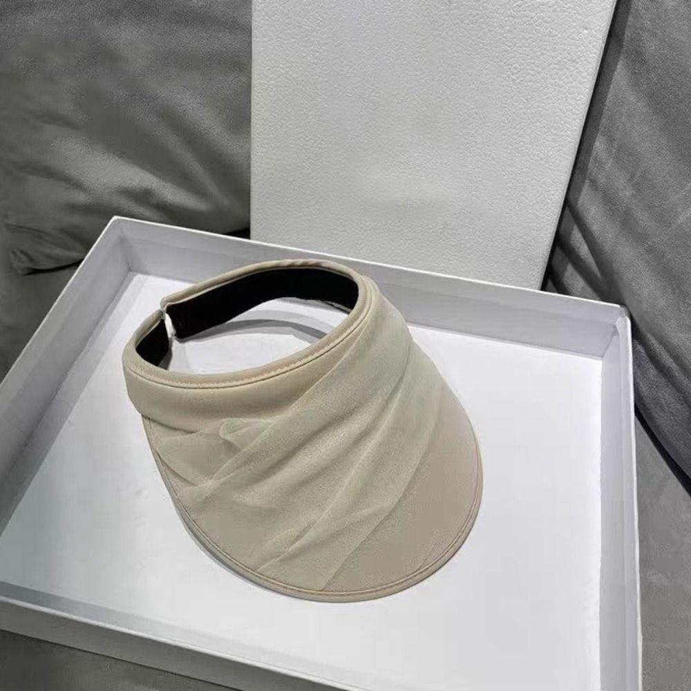 Breathable Women's Sun Hat Empty Top Wide Brim Hat Casual Foldable Hat Summer Vacation