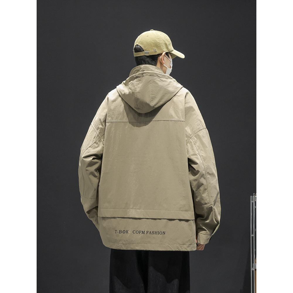 Autumn Jacket Shoulder Jacket Hooded Youth Fashion Trend Japanese Jacket