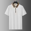 DIBENZE Men's Plus Size Short Sleeve Polo Shirt