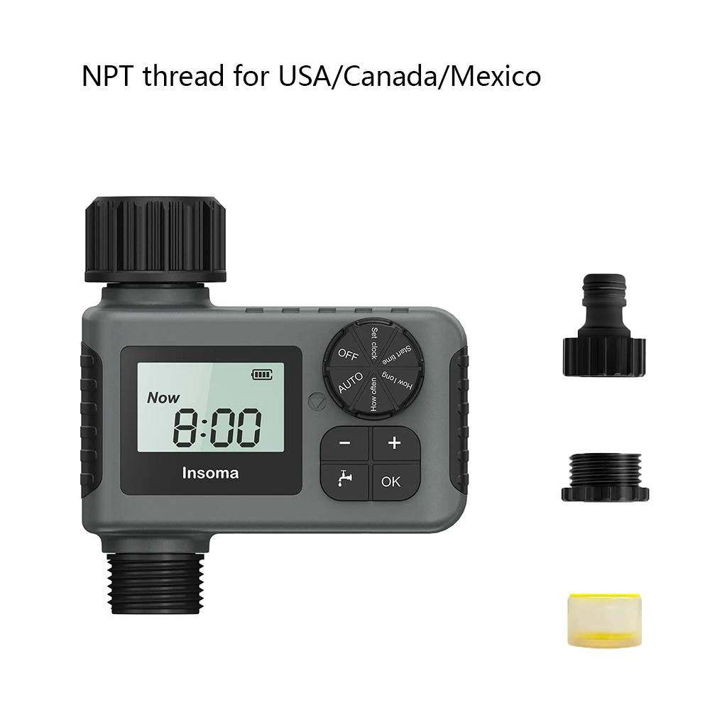 Newest Automatic Water Timer Intelligent Irrigation Watering System Sprinkler Timer Garden Programmer Equipment IPX5 LCD Display