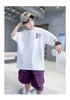 Boys' Summer Short Sleeve Set 2026 New Children's Summer Clothes Boys' Summer Two Piece Set Loose Trendy Cool