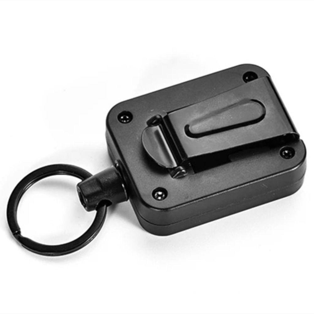 Anti-theft Retractable Keychain Belt Clip ID Badge Holder Durable Easy-to-pull Buckle  ID Cards