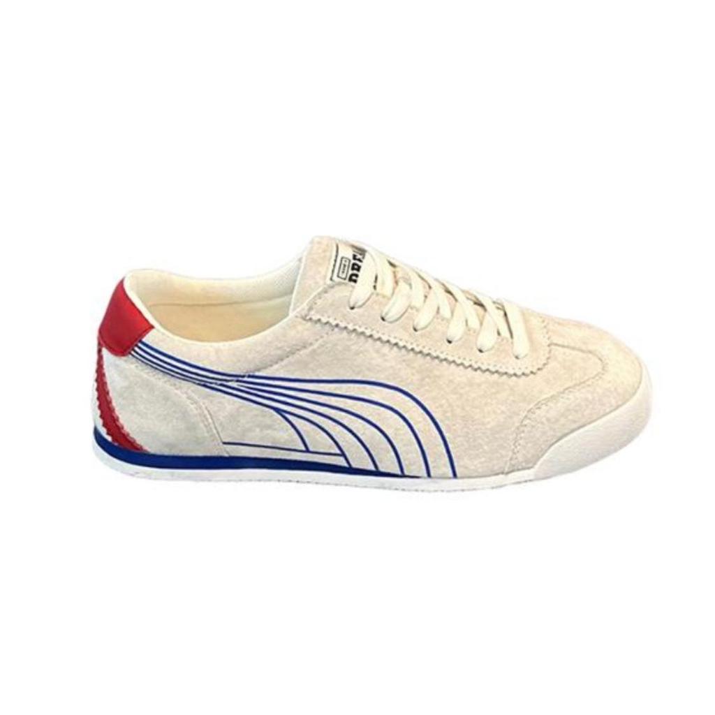 Pantofi albi de skate cu tops jos la modă pentru bărbați - Colecția Toamnă 2025 Stil PUNK Inspirați de Forrest Gump