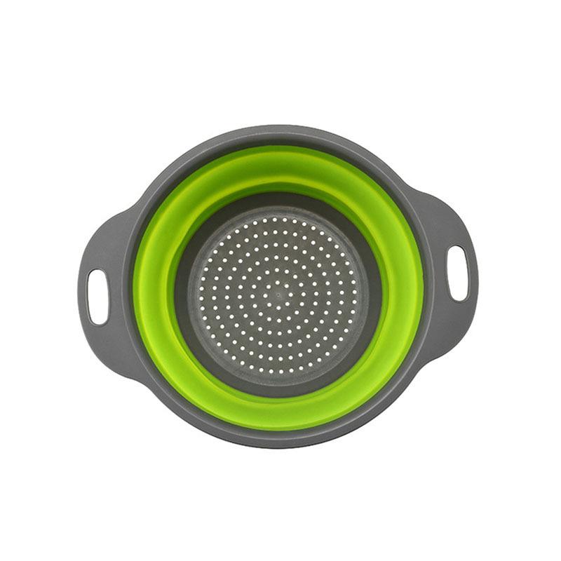 1ks skládací odtokový koš Kulatý filtrační koš Teleskopický skládací koš na ovoce