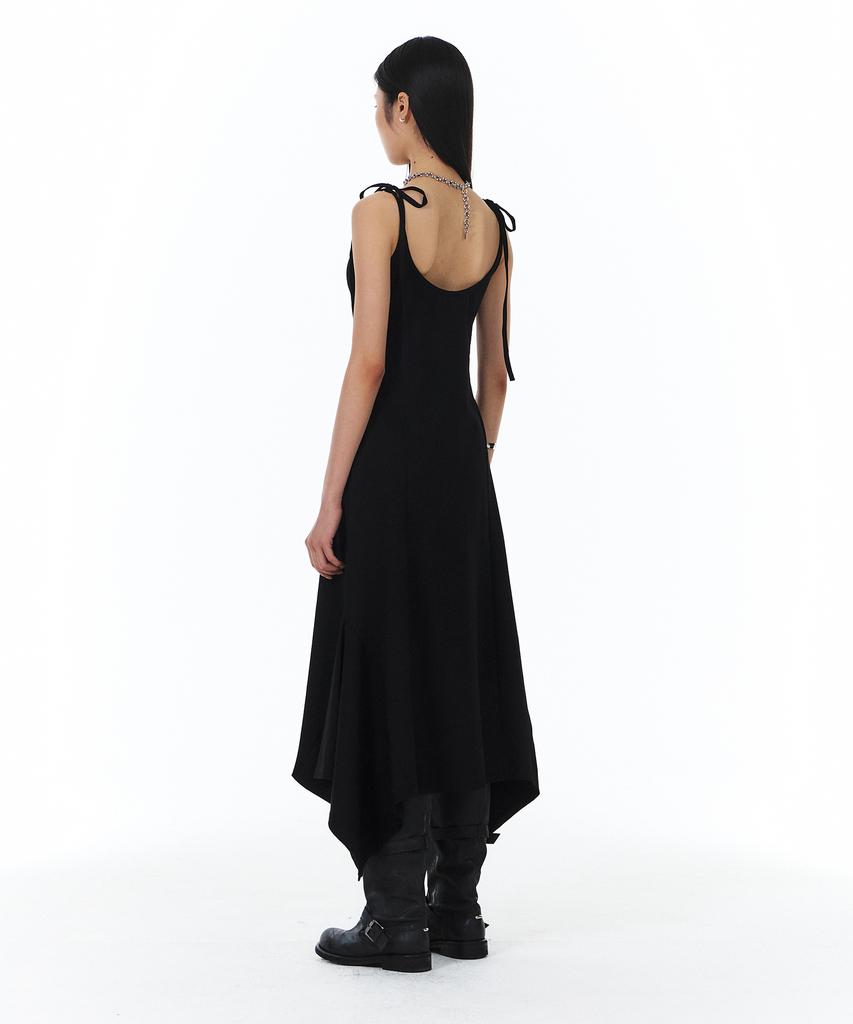 Yunse Two-Way String Sleeveless Dress (Black)