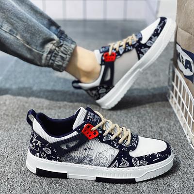 Frühling 2025 Neue Herrenschuhe Atmungsaktiv Studenten Weiße Schuhe Trendig Vielseitig Leicht Freizeit Board Schuhe Für Motorrad
