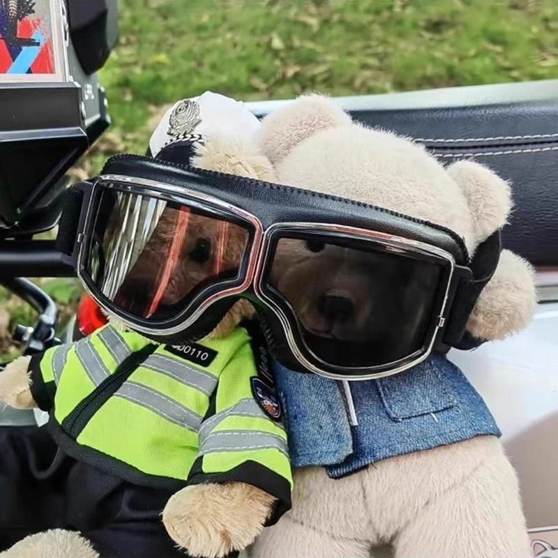 Retro Motorcycle Goggles for Helmet Windproof Dustproof Riding Glasses Women Men Protection Outdoor Cycling Eyeglasses