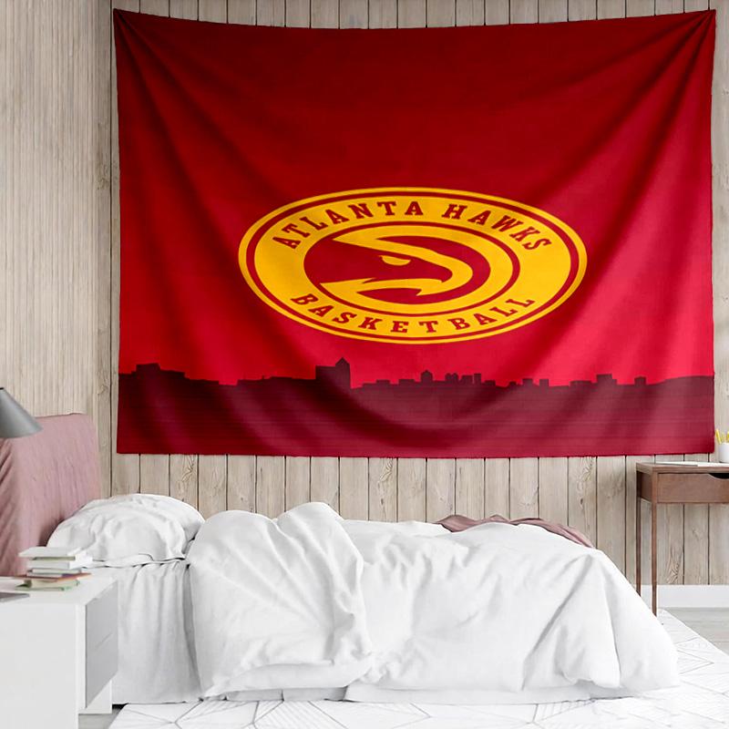1PC Atlanta Basketball Tapestry Accessories Playroom Tapestry, for Bedroom,Livingroom, Dormitory Room Wall Decor Fan Birthday Gifts
