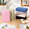 Linen Fabric Card Organizer Flip Lid Gift Container Practical Document Holder For Gift Packing
