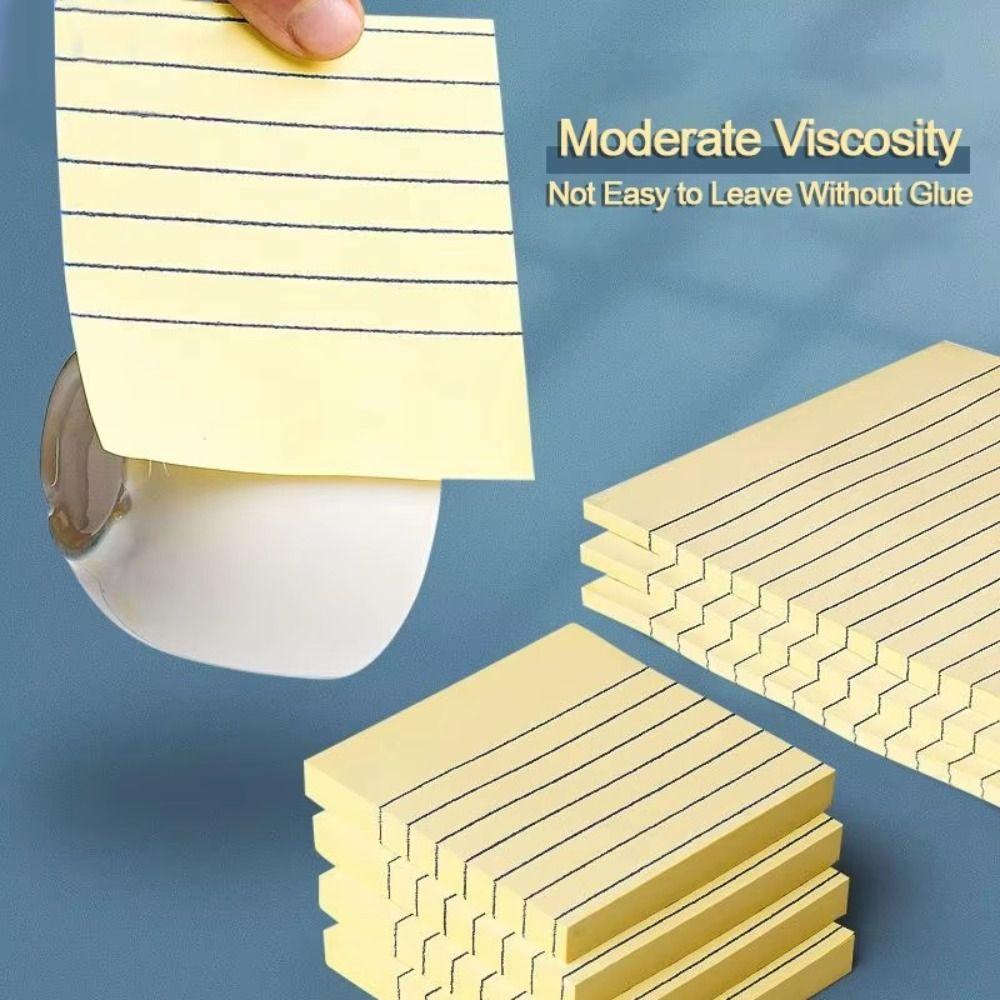 200 Sheets Self-adhesive Memo Pad Paper Diary Student Writing Marker Line Sticky Notes  Notepad