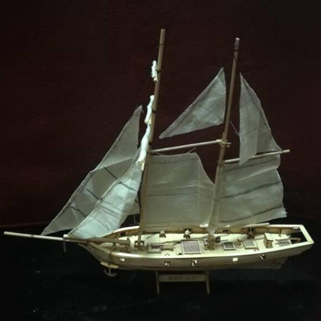 Kit de Bateau à Voile en Bois Bateau Décoration de Modèle DIY Maison Cadeaux Bateau Jouet pour Enfants