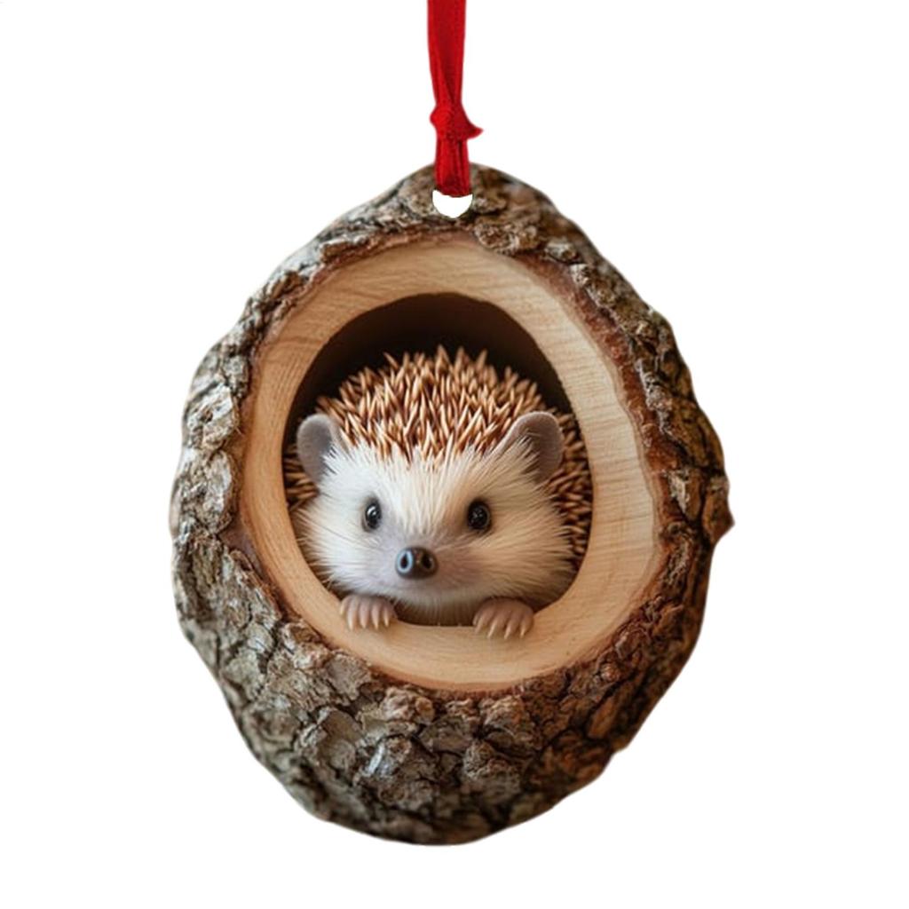 Choinka 2D Akrylowe Zawieszki Zwierzęce Dekoracje Wesołych Świąt Ozdoby 2025 Boże Narodzenie Navidad Zaopatrzenie na Imprezę Domową