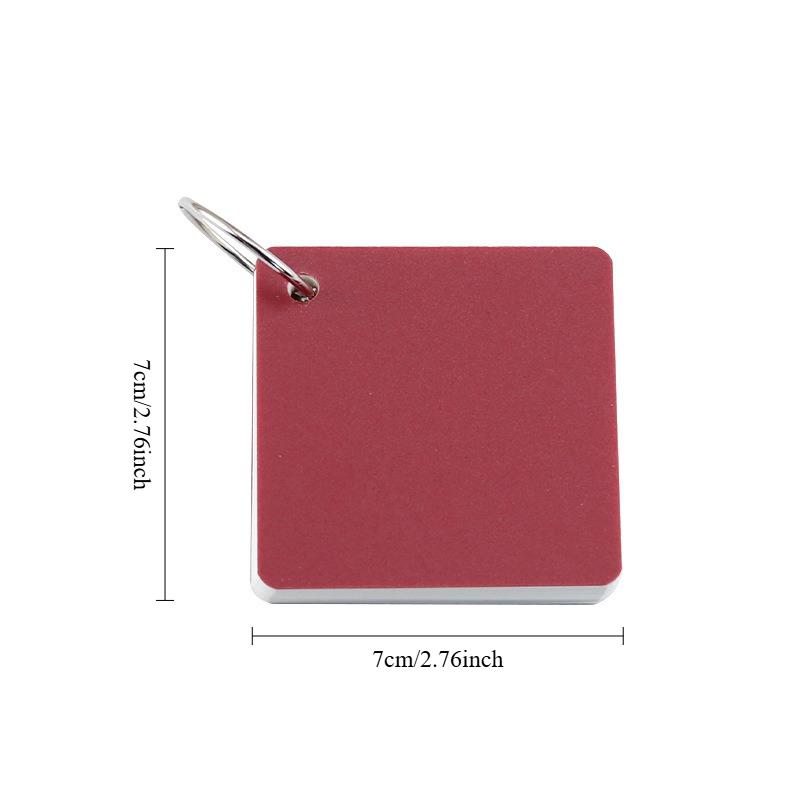 Portable Pocket Memo Pads Blank Study Notepads for Memory Learning Studying Book 80sheets Blank Index Card with Ring Loose Leaf