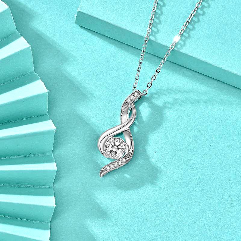 

Подвеска-стример из стерлингового серебра 925 пробы, одинарный кулон с цирконом, ожерелье, аксессуары, аксессуары