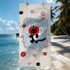 Cartoon Black Cat Cute Towel Quick Drying Beach Towels Are Suitable For Swimming Pools Camping Yoga And The Gym