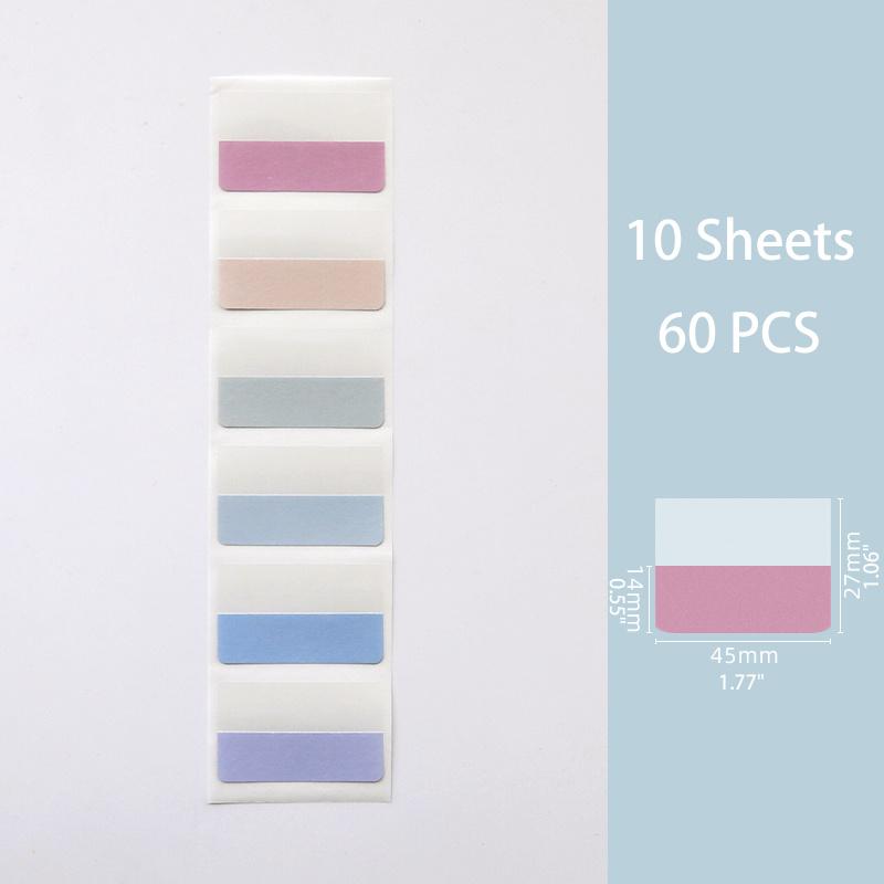 

10 листов липких индексных вкладок Цветные книжные липкие вкладки для ноутбуков Вкладки страниц для ноутбуков Классификация файлов