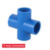 Straight 3-way 4-way Connector Inner Diameter 20mm 25mm 32mm PVC Garden Lawn Irrigation Water Pipe Pipe DIY Shelf Pipe Fittings