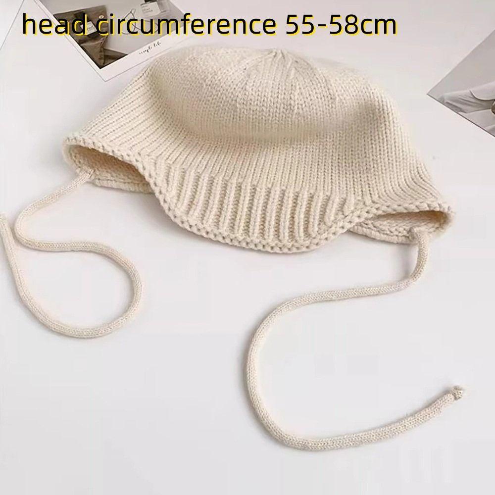 Windproof Beanie Cap Warm Earmuffs Cap New Knitted Cap  Women
