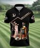 2026 New Men's Casual Sports Short-sleeved Fun Golf Pattern Printed Sports Casual Breathable Polo Shirt