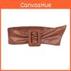 Premium Soft Doublesided Faux Leather Belt With Geometric Design For Daily Wear
