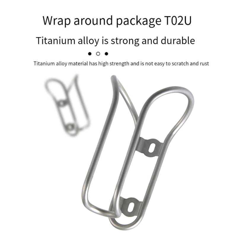 Bicycle Kettle Rack Titanium Alloy Hollow Riding Water Bottle Cage Holder With Screws Bike Cycling Parts Style A
