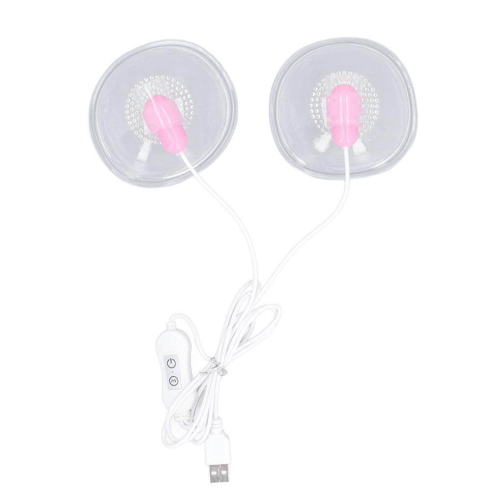 Elektrisk brystmassasjeapparat Vibrasjon Juster Styrke Fremme Sirkulasjon Brystmassasjemaskin USB-plugg