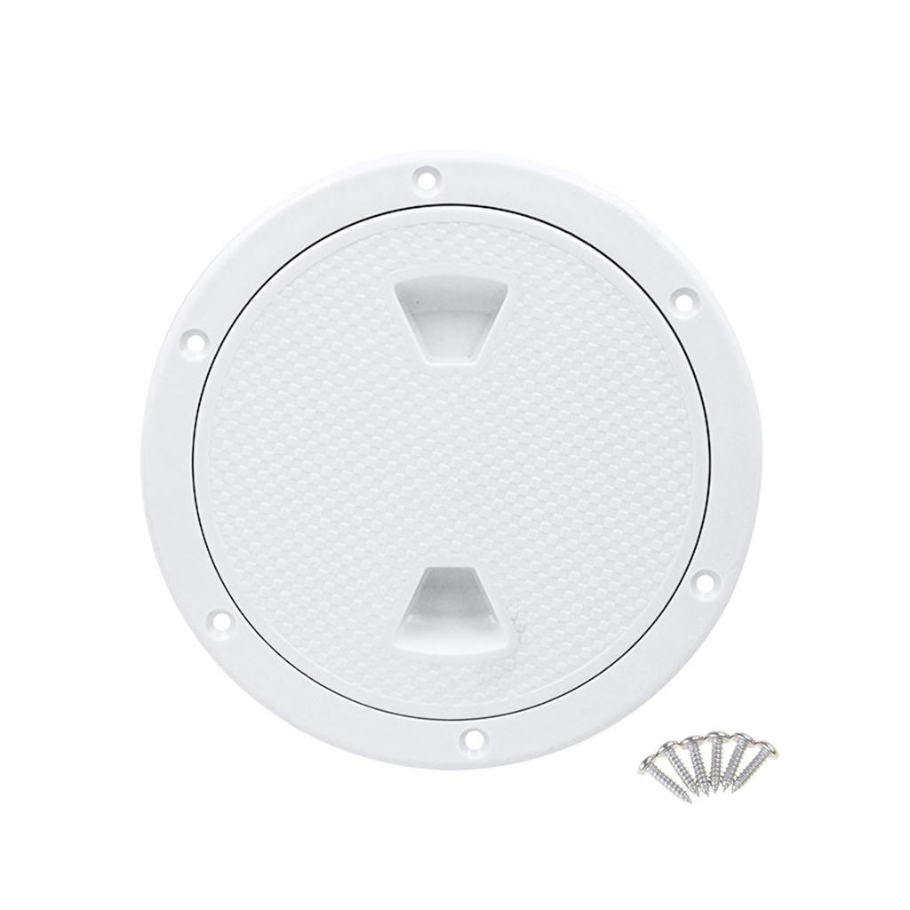 4/6/8 hüvelykes Fekete/Fehér Kerek Csúszásmentes Ellenőrző Nyílás Levehető Fedéllel Tengeri Csónakok Jachtokhoz