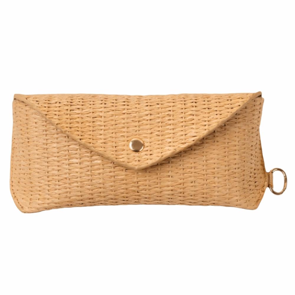 

Woven Straw Eyeglass Case Bohemian Style Glasses Box New Glasses Pouch Travel Outdoor