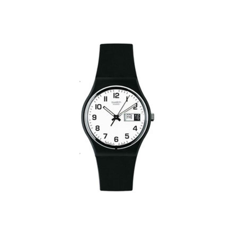 SWATCH Unisex 34mm White Watch GB743 GB743 Black