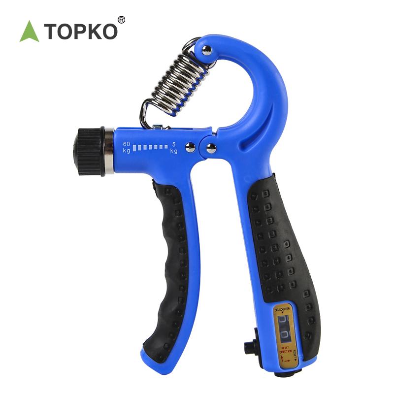 TOPKO in Stock Adjustable Metal Durable Hand Grip Finger Exercise Hand Grip L