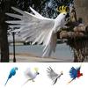 Creative Polyethylene Artificial Parrots Imitation Bird Model Home Outdoors Garden Wedding Decoration Ornament DIY Party Use