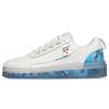 Slip Resistant, Abrasion Resistant, Lightweight Low Top Skateboard Shoes Men's White Blue 912228030-6