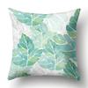 Polyester Pillowcase Green Tree Leaf Pillowcase Home Soft Furnishing Car Cushion Cover