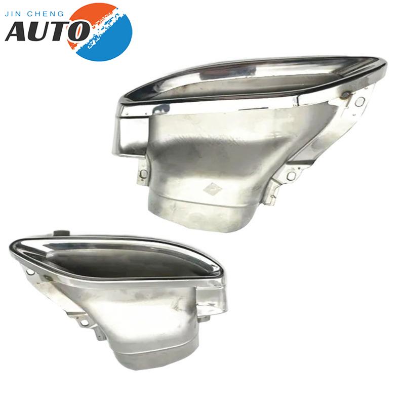 A2124902827 Brand New Left + Right Exhaust Pipe Tail Throat Cover Frame for Mercedes Benz W212 E180 E200 E220 E250 E300 E350 Left