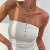 Y2K Cross Necklace Set Fashion Zinc Zinc Alloy Neck Pendant Unique Stacked Collarbone Chain  Girls