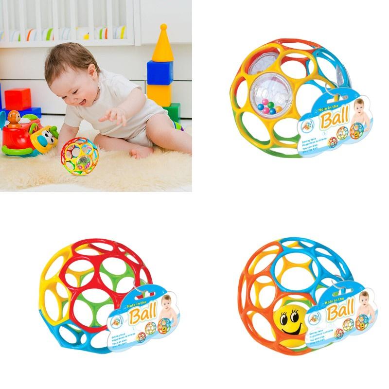 Yumuşak TPU Bebek Diş Çıkarma Topu Renkli, Kavrama, Emekleme ve Duyusal Gelişim Oyuncak Küçük Yuvarlanan Toplarla