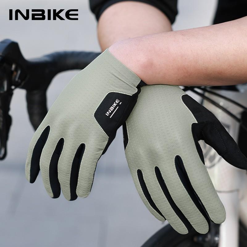 INBIKE Cycling Gloves Mountain Bike Road Indoor Trainer Unisex Full Finger Protective Gear