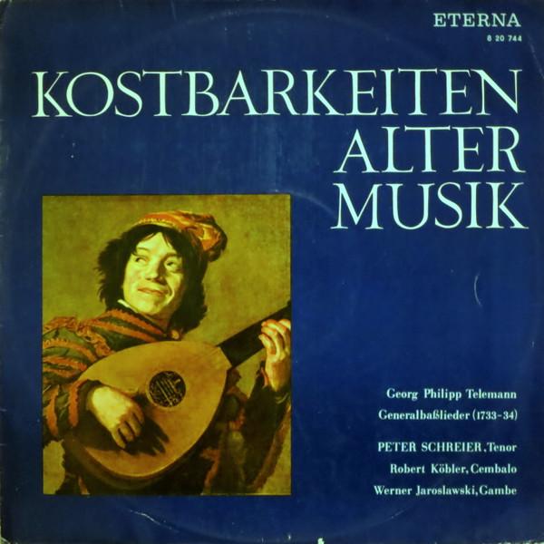 

LP Record GEORG PHILIPP TELEMANN, PETER SCHRE - Generalbaßlieder (1733-34) 820744 ETERNA 1967 Germany Classical Used