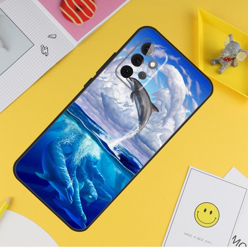 

Чехол с изображением дельфина для Samsung Galaxy A54 A34 A14 A13 A33 A53 A12 A32 A52 A71 A51 A15 A25 A35 A55 Samsung A22 5G