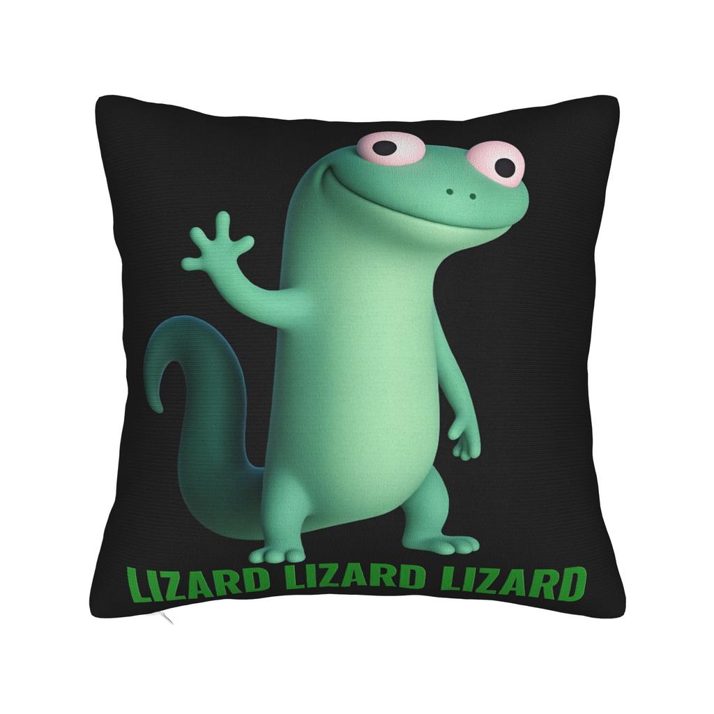 Lizard Meme Pillow Case Funny Pillow Cover Comfy Pillowcases For Couch Sofa Bedroom