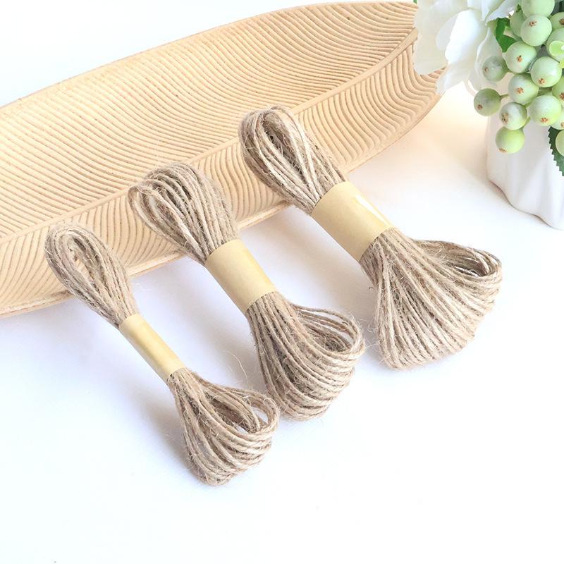 Diy Multi-Specification Decorative Hemp Rope Kraft Paper Jute Rope Christmas Decoration Bundled Hemp Rope Handmade Fine Hemp Thread