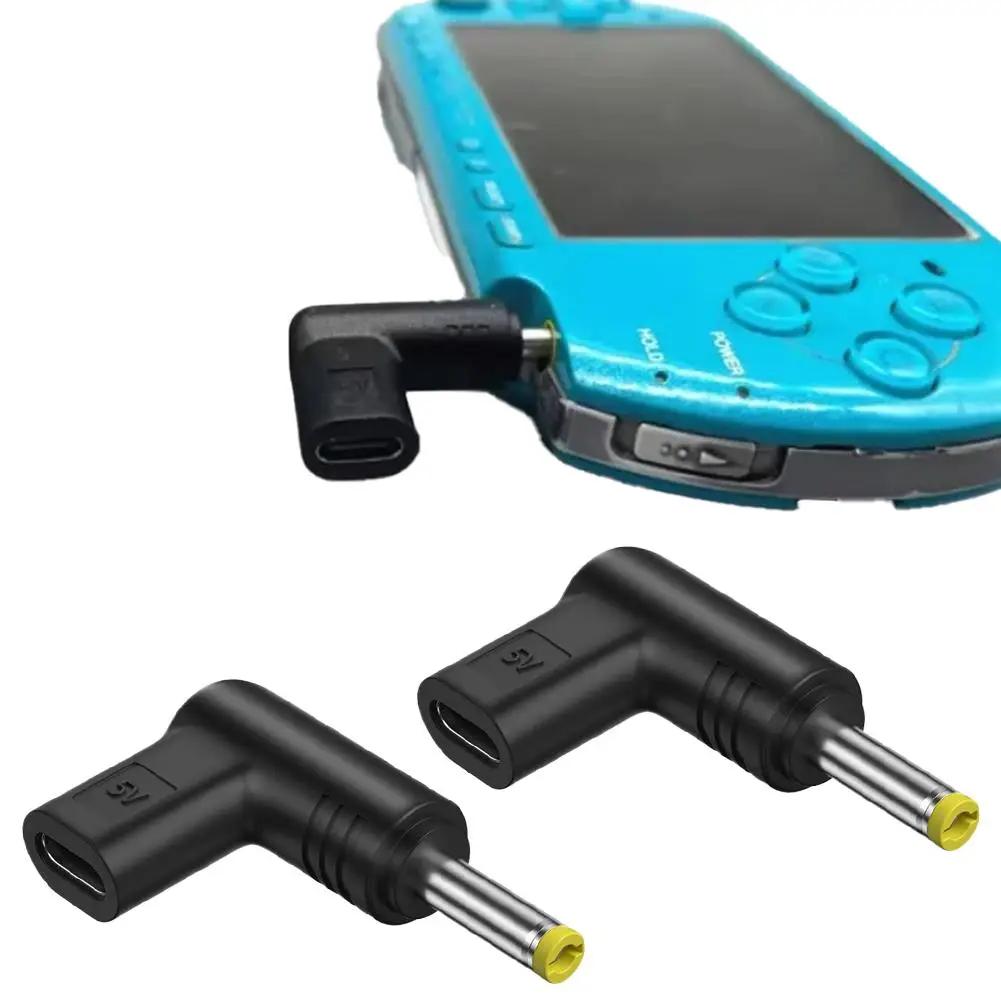 Adapter wtyczki konwersji ładowania zasilania 5V typu C na DC do PSP 1000, 2000, 3000 Adaptery Gier Wtyczka gniazda DC Adapter ładowania