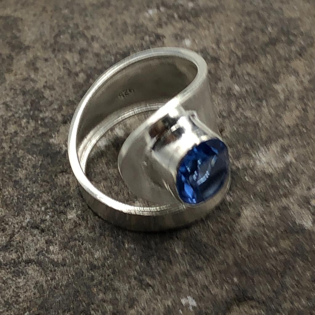 Tanzanite Gemstone 925Sterling Silver Jewelry Handmade Ring For Anniversary Gift RR-2-9