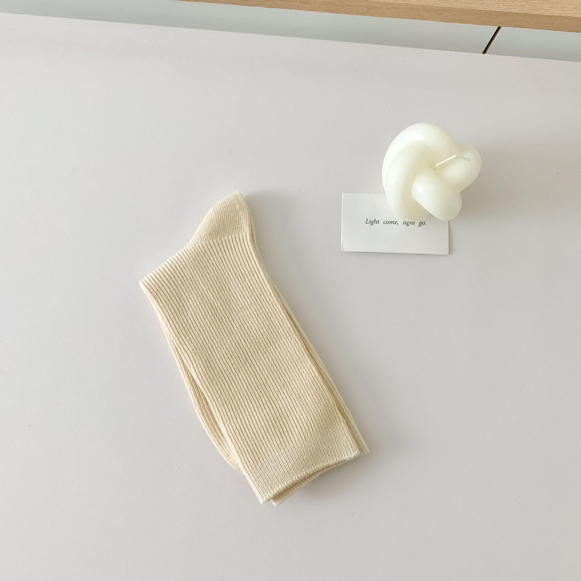 

Women s 25-Year Anniversary Mid-Calf Socks: Solid Color, Casual, Dopamine Style, Japanese-Inspired, Trendy Spring/Summer. One Size